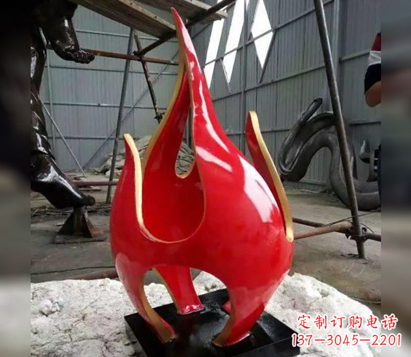 保定不锈钢火龙果雕塑传承传统文化的艺术品
