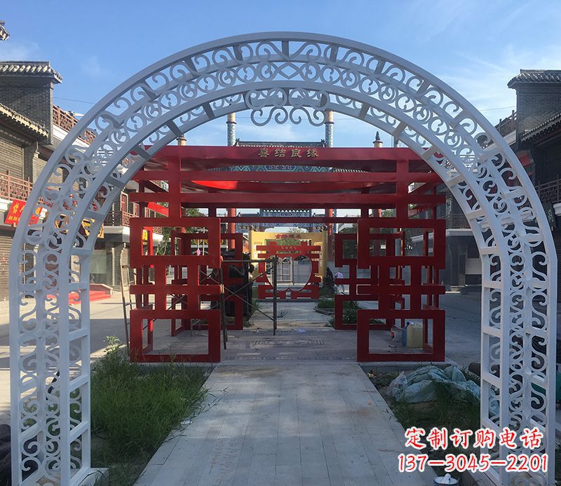 保定不锈钢拱门雕塑——精美绝伦