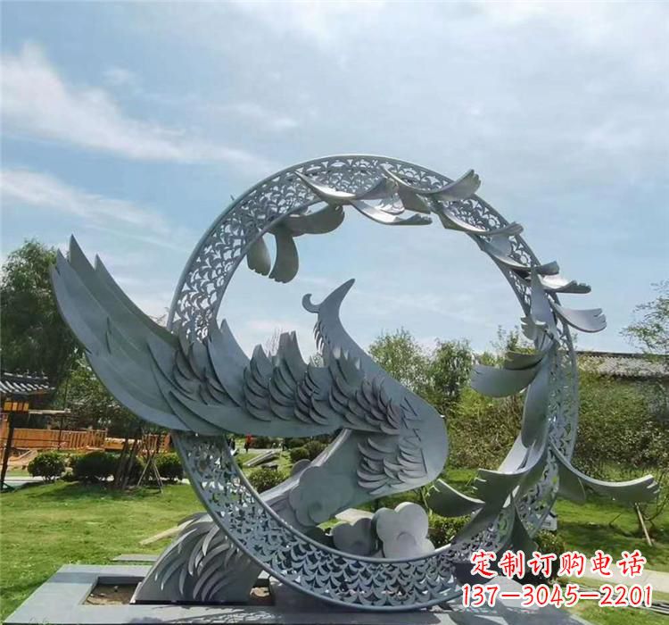 保定不锈钢简易凤凰雕塑