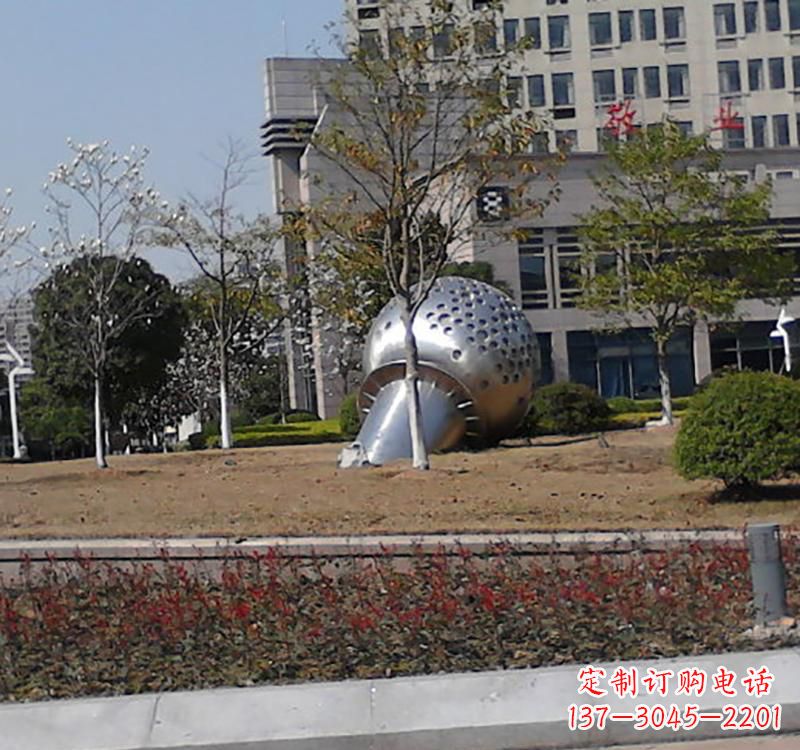 保定不锈钢简约话筒雕塑