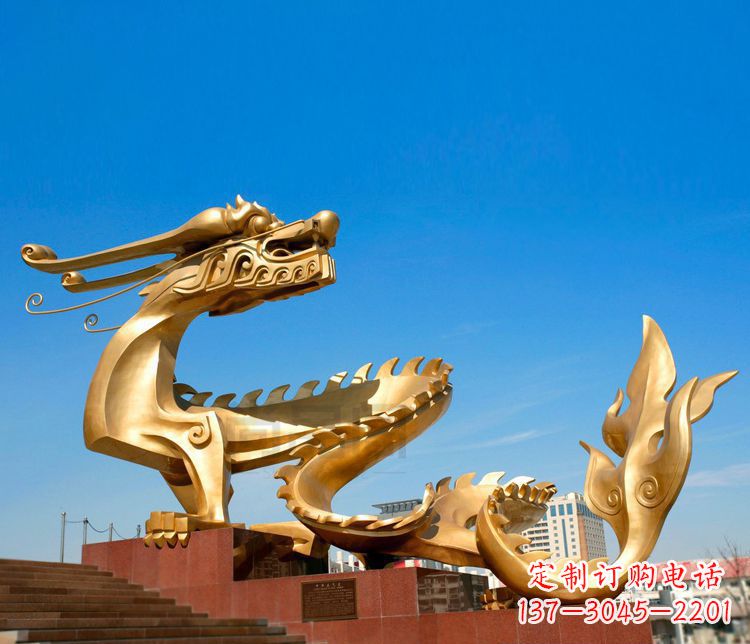保定不锈钢金龙——雕塑之美