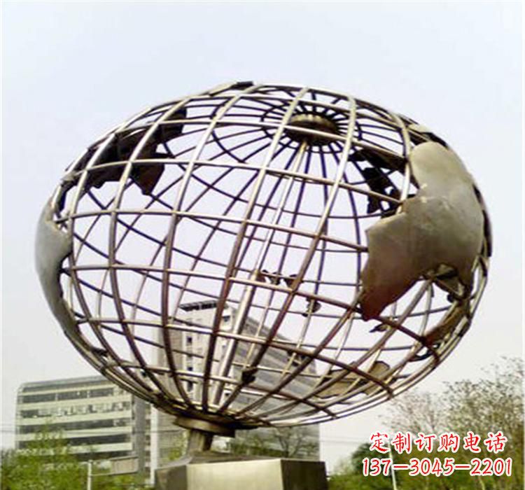 保定不锈钢地球仪雕塑让美景永恒
