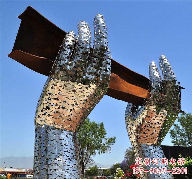 保定不锈钢拱门雕塑精美绝伦