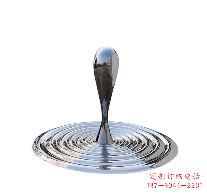 保定不锈钢景区水滴雕塑精美绝伦