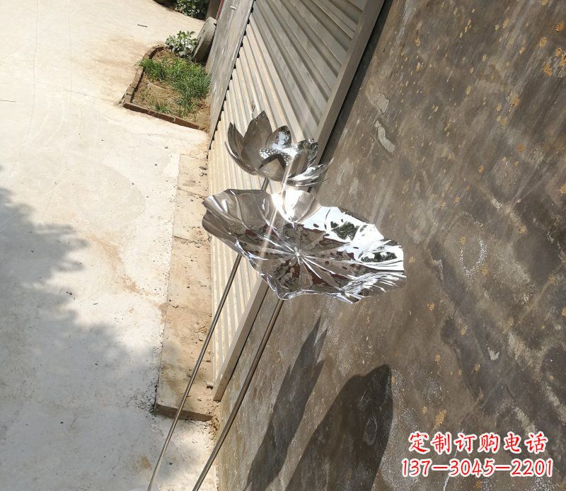 保定不锈钢荷叶雕塑精美的艺术瑰宝