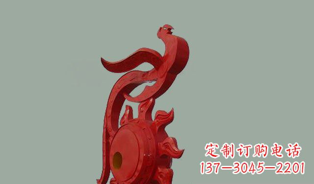 保定不锈钢孔雀雕塑 (2)