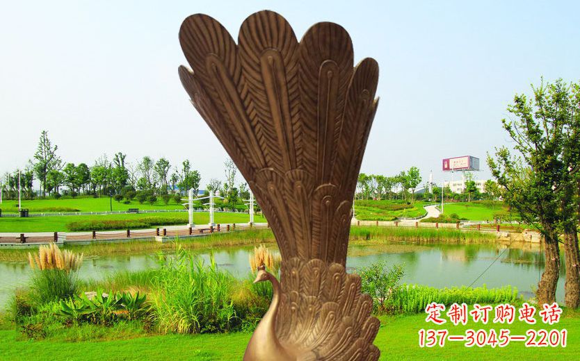 保定不锈钢孔雀展翅高飞