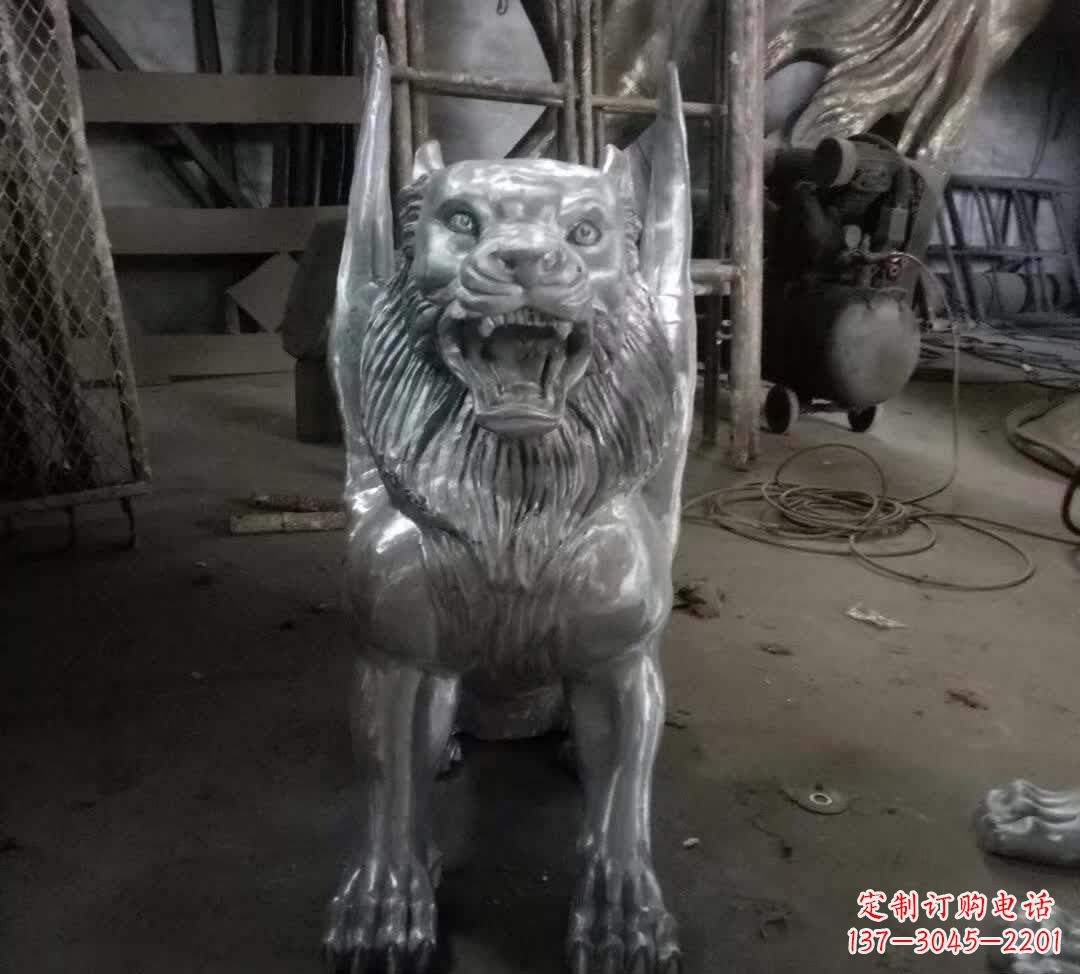 保定不锈钢老虎雕塑经典的艺术品