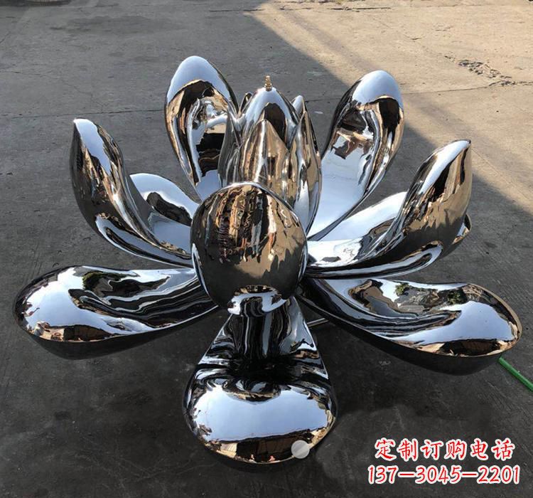 保定不锈钢莲花雕塑精美优雅