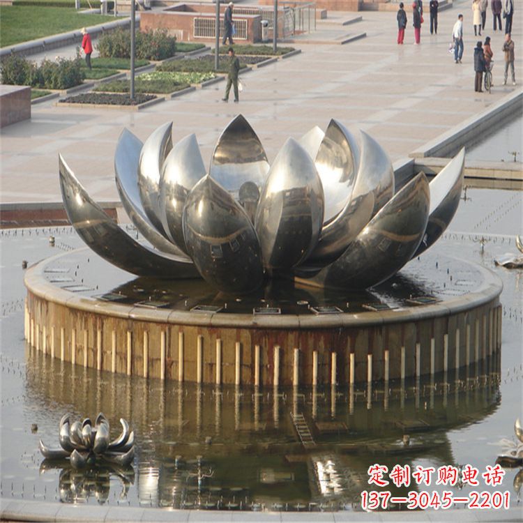 保定不锈钢莲花喷泉——艺术与美的完美结合