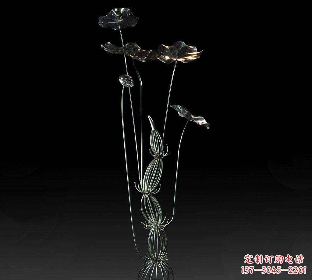 保定不锈钢荷叶雕塑精致优雅的艺术宝藏