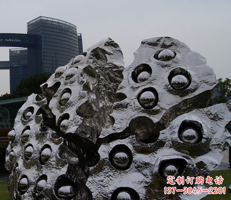 保定不锈钢莲蓬雕塑