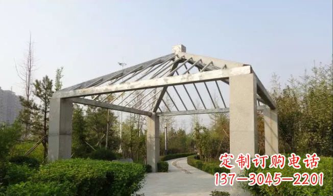保定不锈钢凉亭雕塑点缀公园景观