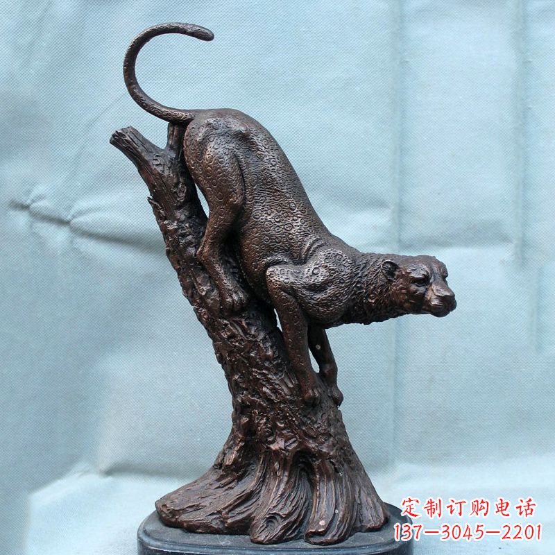 保定不锈钢猎豹雕塑