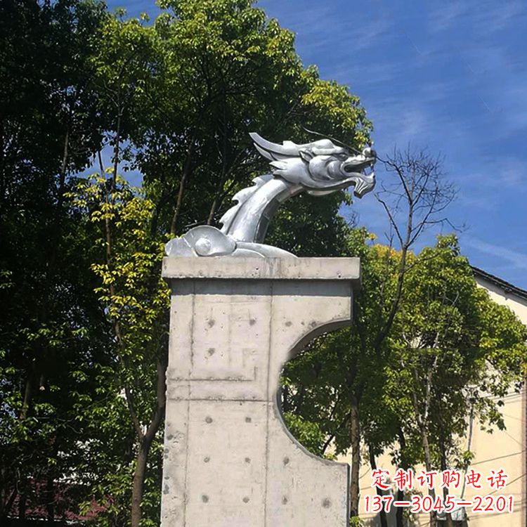 保定不锈钢龙雕塑——传承中华文化精髓
