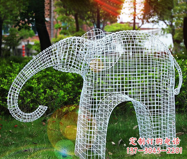保定不锈钢大象雕塑给城市带来美丽的艺术
