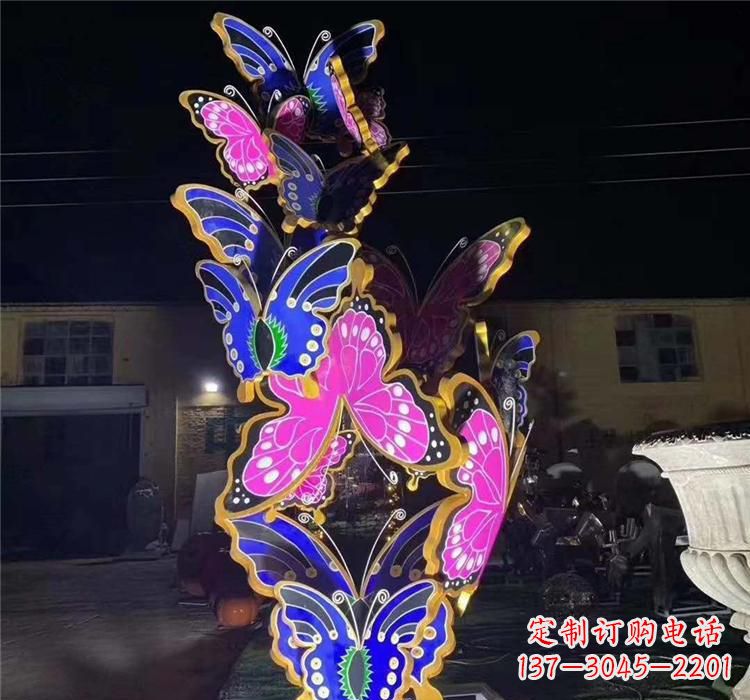 保定不锈钢镂空蝴蝶雕塑——自由自在的艺术风景