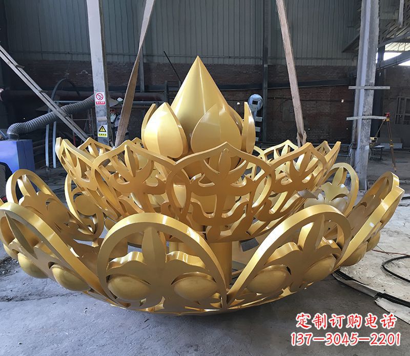 保定不锈钢莲花雕塑精美绝伦