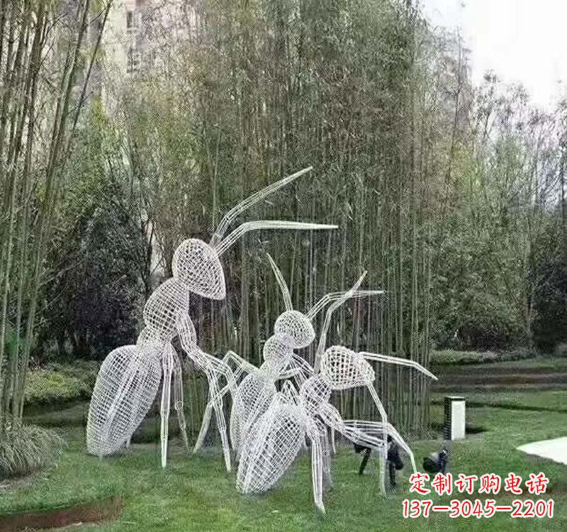 保定不锈钢镂空蚂蚁雕塑艺术细节的精彩绝伦