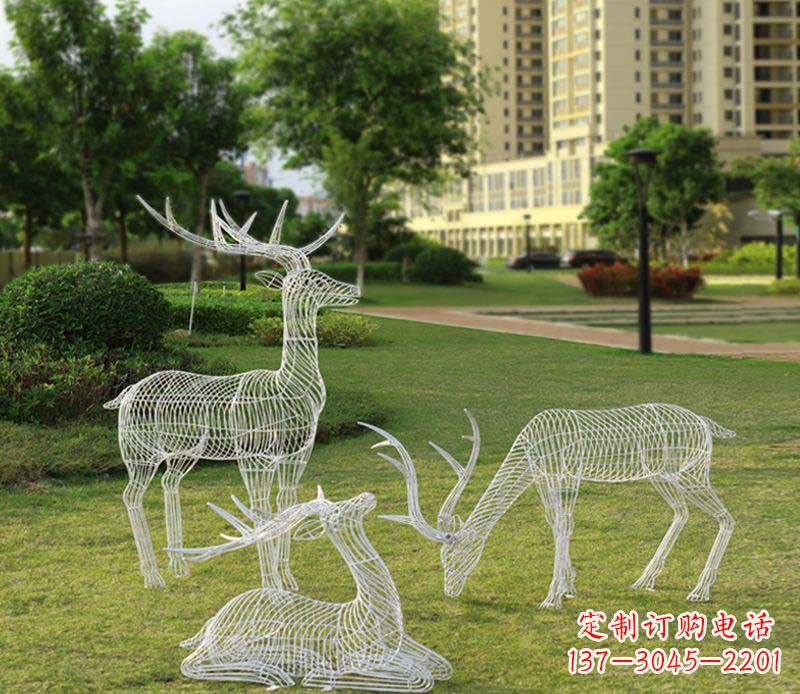 保定精美梅花鹿雕塑，传承祖先文化瑰宝