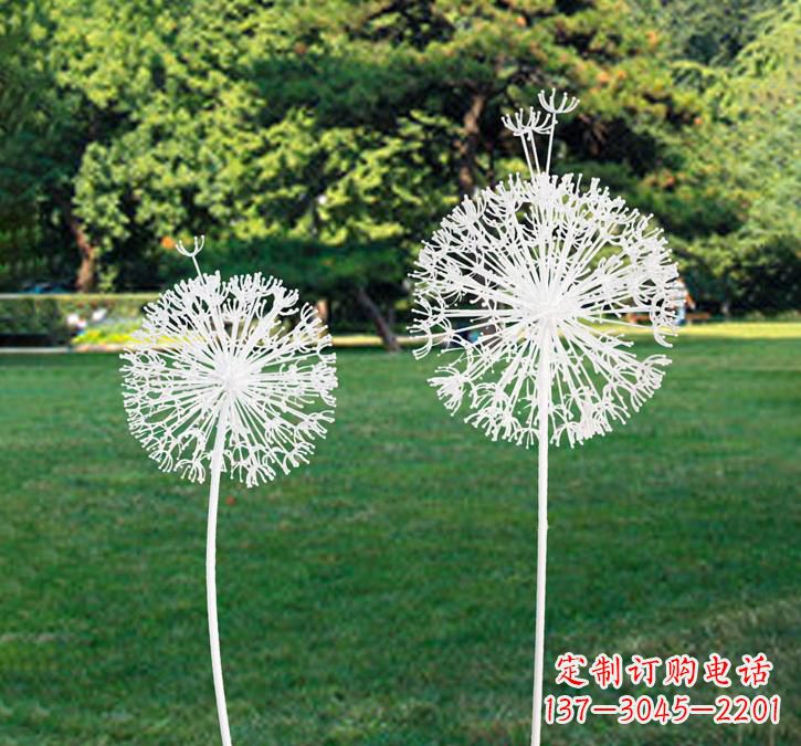 保定不锈钢镂空蒲公英雕塑2