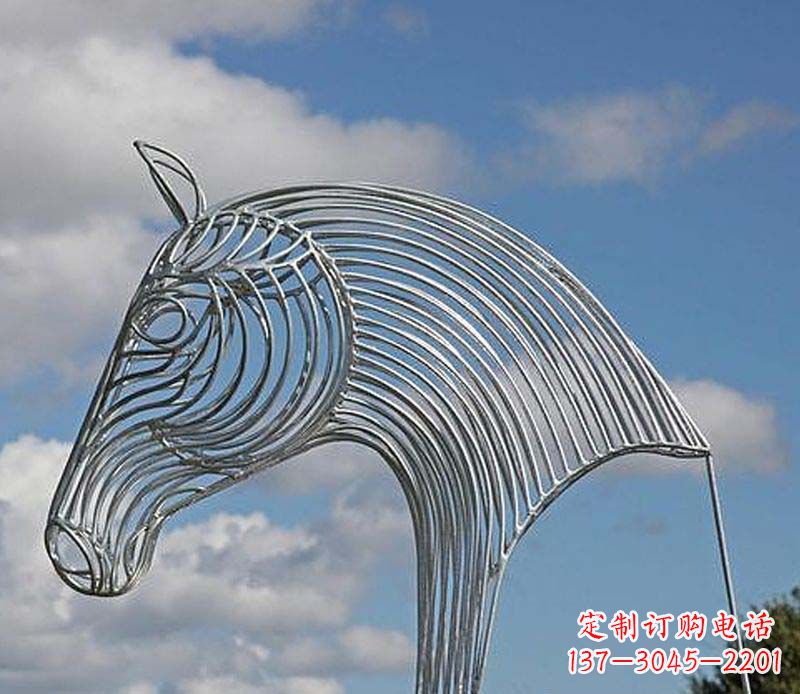 保定不锈钢马头雕塑抽象雕塑的新突破