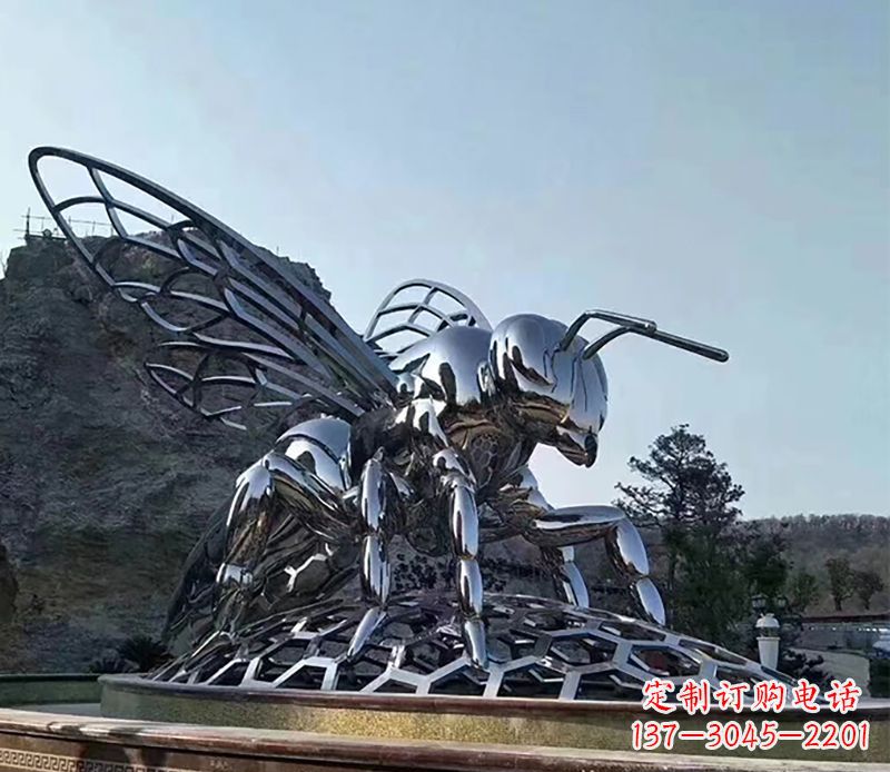 保定不锈钢蜜蜂雕塑