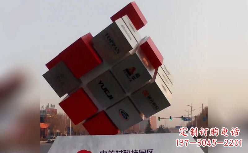 保定不锈钢魔方雕塑艺术精灵的精彩表现