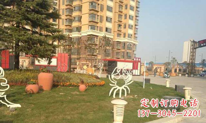 保定不锈钢螃蟹雕塑精致美观的艺术之作