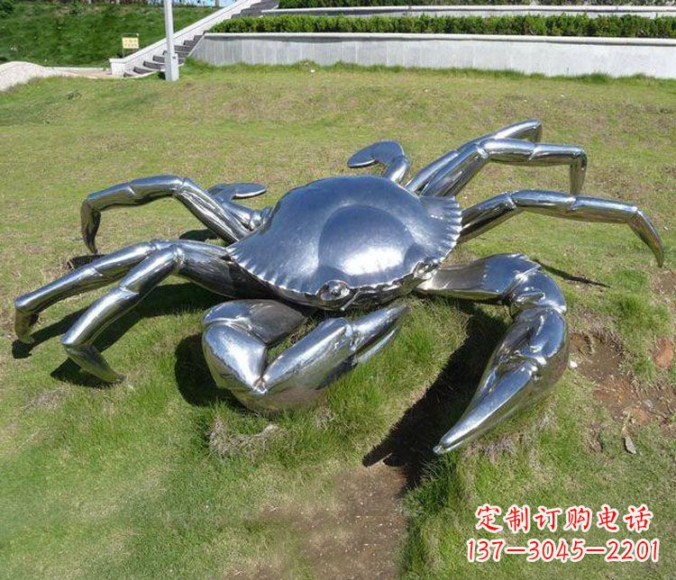 保定不锈钢螃蟹雕塑——给景观增添灵动之美