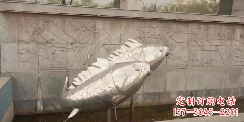 保定不锈钢喷泉鲤鱼喷泉雕塑