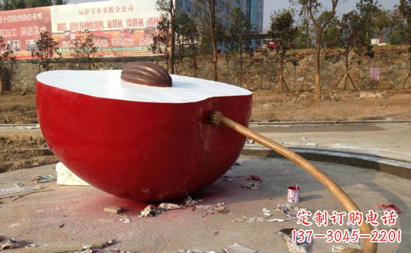 保定不锈钢苹果雕塑艺术与实用的结合