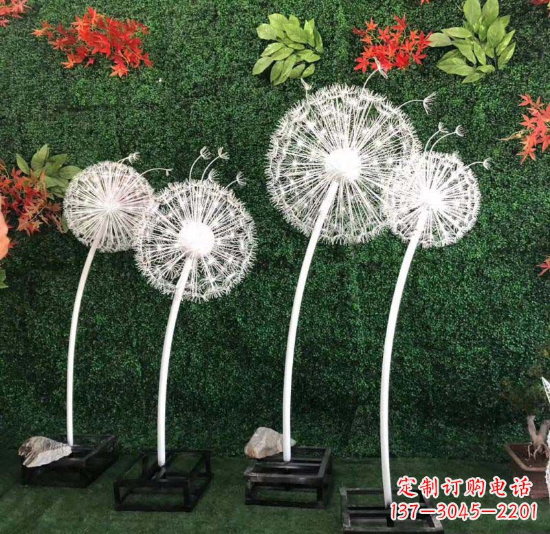 保定不锈钢蒲公英雕塑1