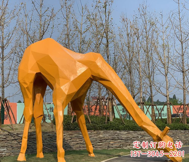 保定不锈钢雕刻的精美动物雕塑
