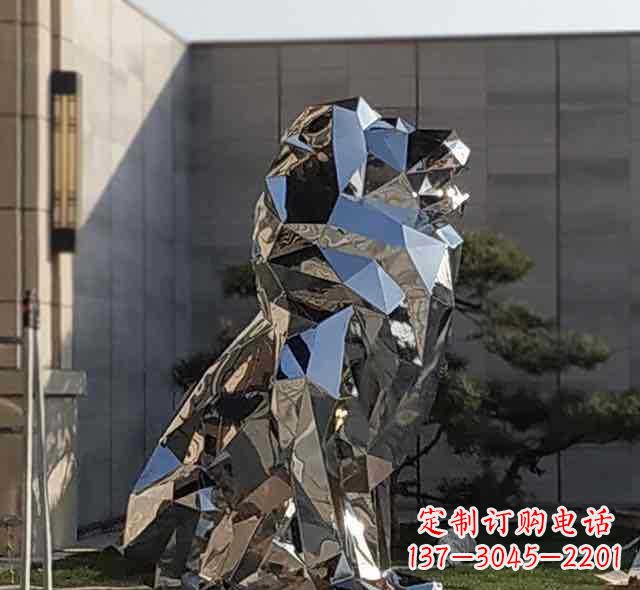 保定不锈钢狮子雕塑象征力量与美丽