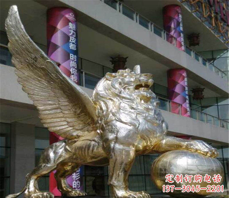 保定不锈钢狮子雕塑象征力量与美