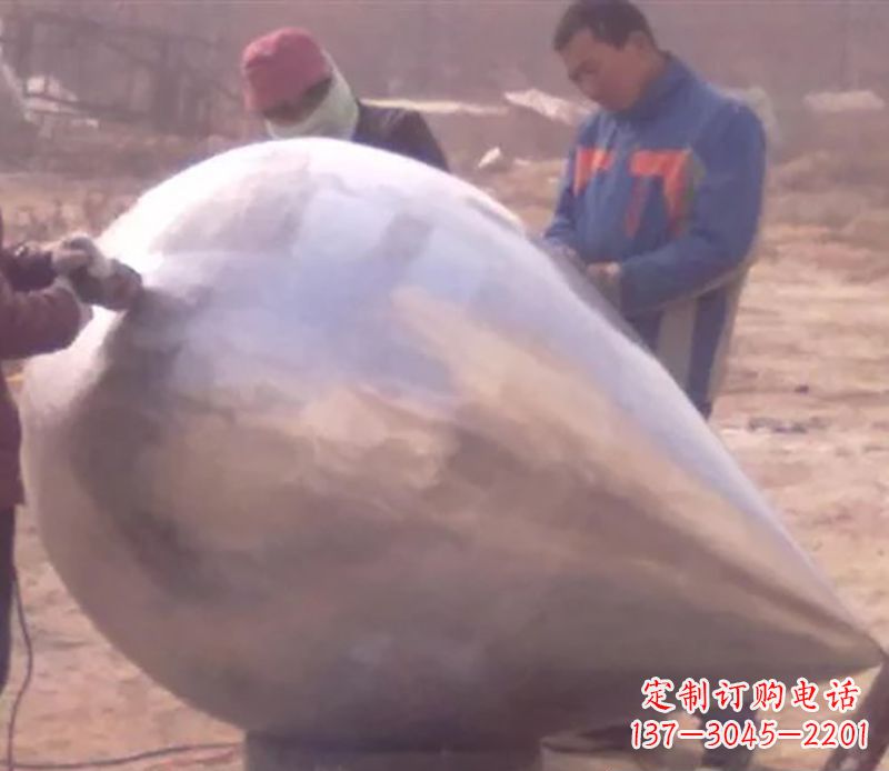 保定不锈钢水滴雕塑精致美丽的艺术品