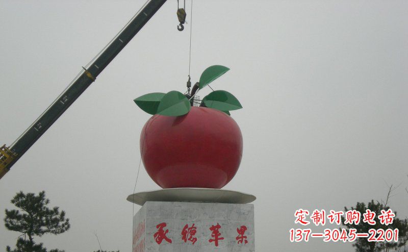 保定不锈钢苹果雕塑艺术与美学的完美结合