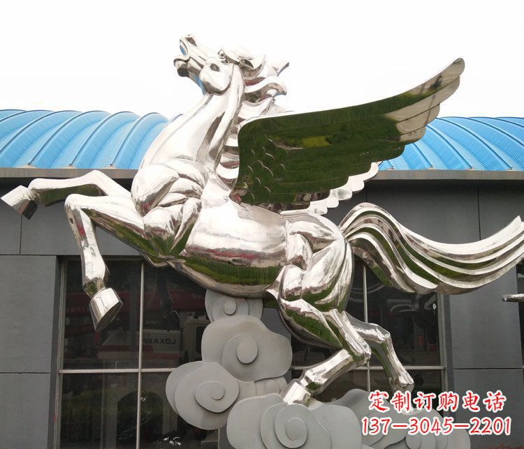 保定不锈钢踏云飞马——给城市带来动感与灵气