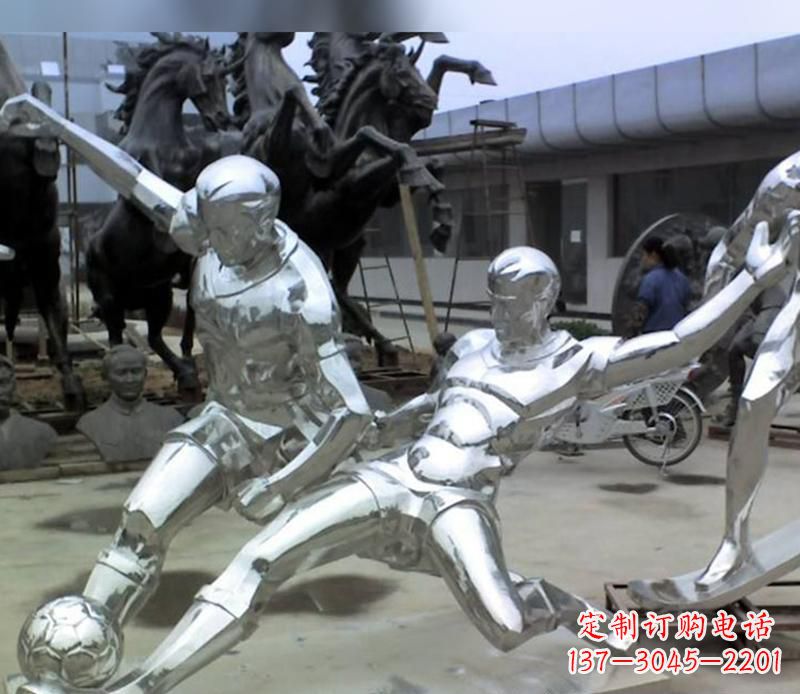 保定足球运动雕塑