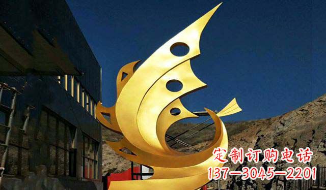 保定不锈钢铁艺凤凰雕塑精美绝伦
