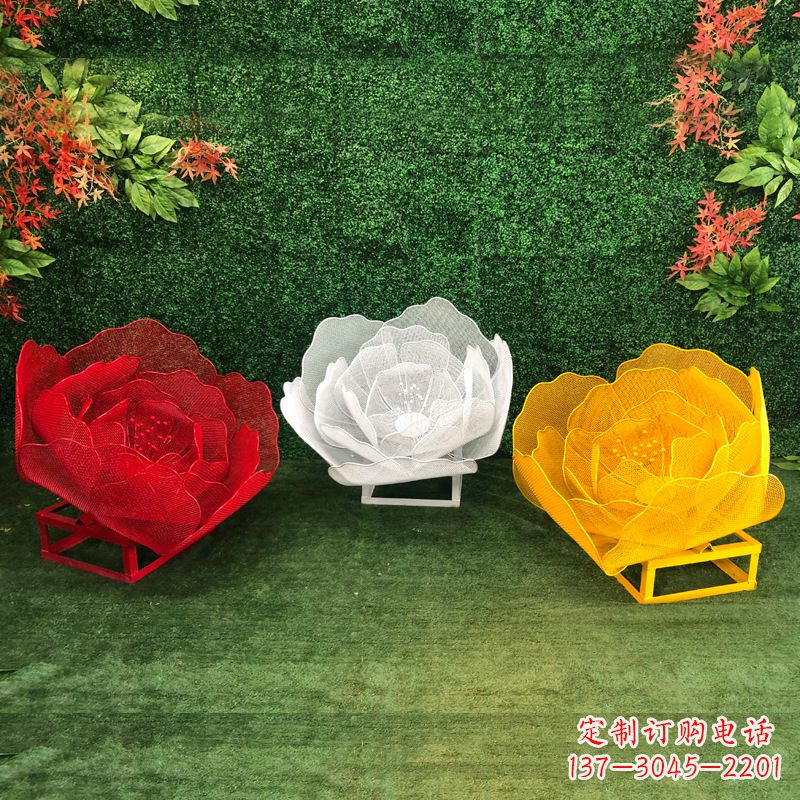 保定不锈钢玫瑰雕塑精致的艺术品