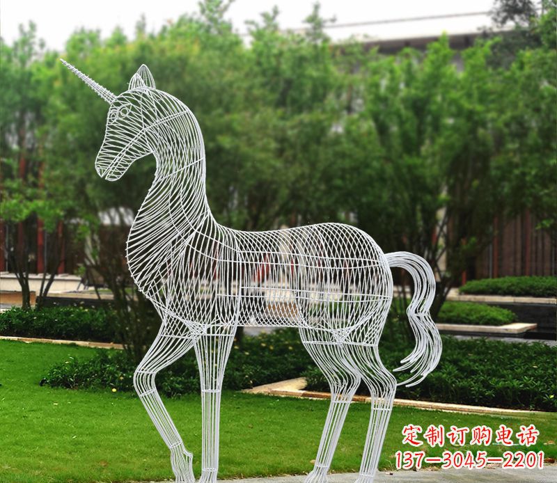 保定不锈钢马雕精美艺术品