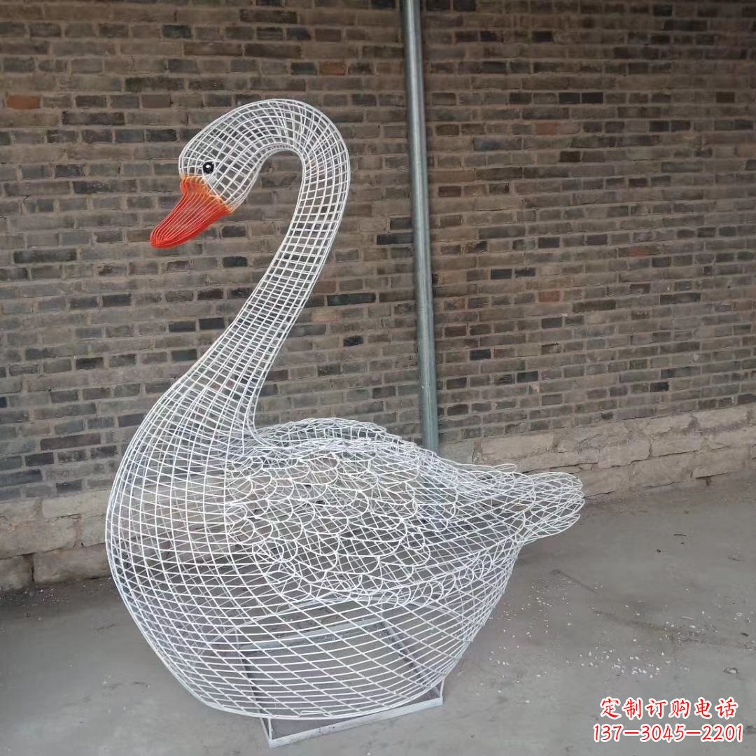 保定精致的不锈钢天鹅雕塑