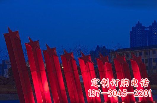 保定不锈钢五角星雕塑铸就永恒之美