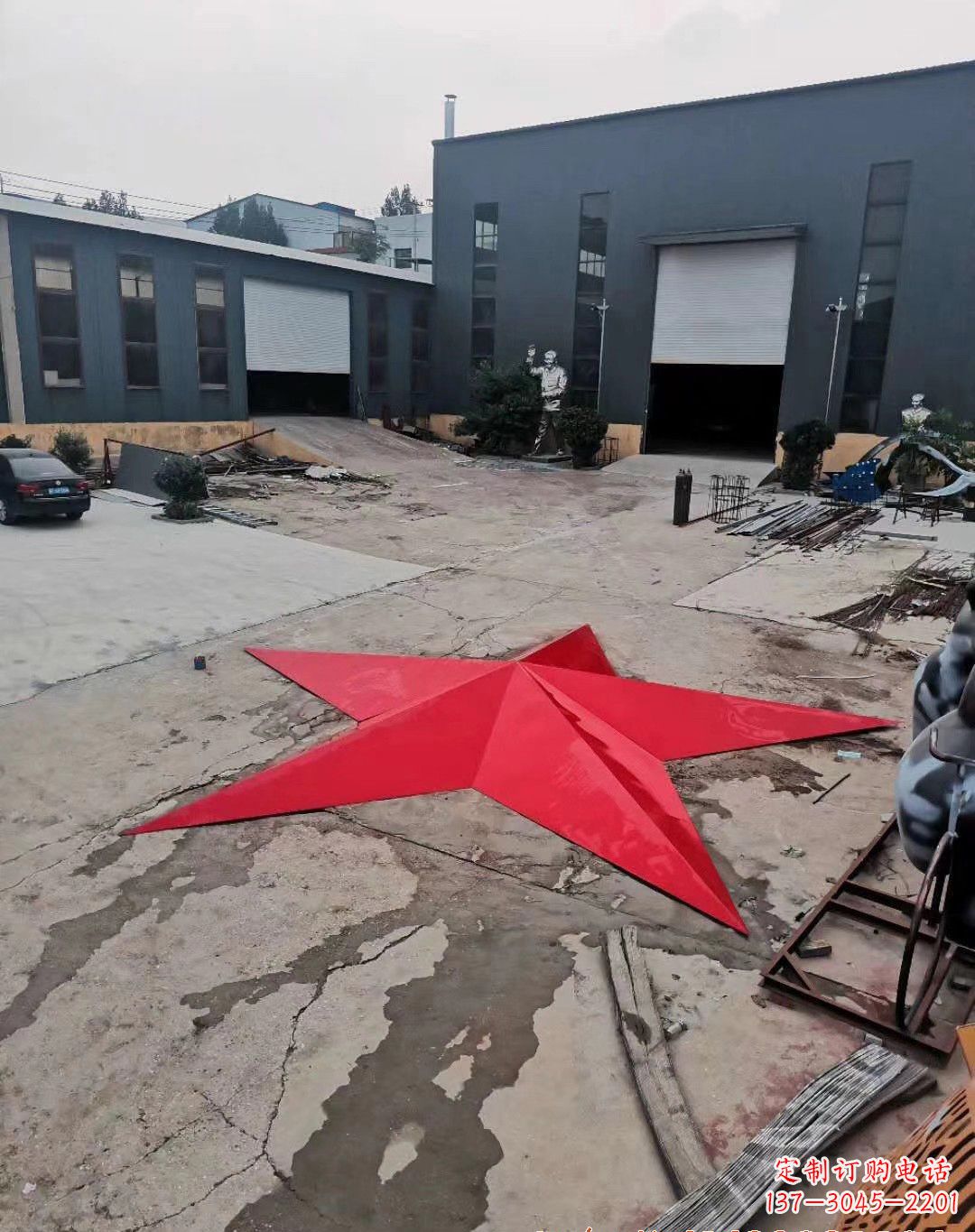 保定五角星的魅力不锈钢景观雕塑