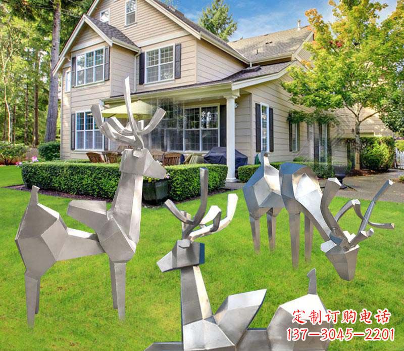 保定不锈钢小鹿雕塑艺术品中最美丽的灵魂