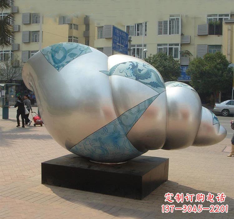 保定不锈钢海螺雕塑——给小区增添美的魅力