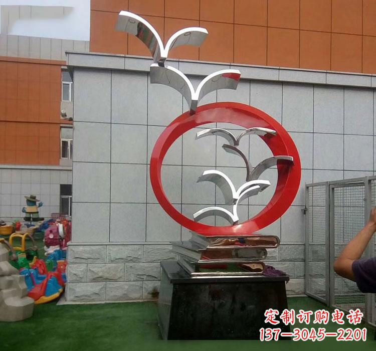 保定不锈钢校园雕刻书籍雕塑