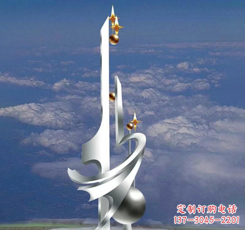 保定不锈钢校园书本雕塑传承知识文化